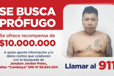 Recompensa de $10 millones por datos ciertos del prófugo salteño Jonatan Jordan Peloc