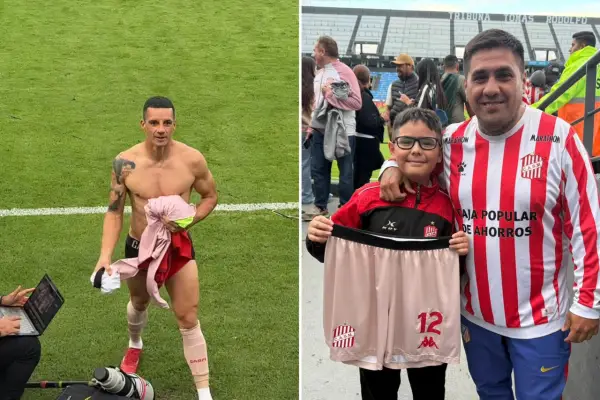 El emotivo gesto de Darío Sand con un pequeño hincha de San Martín en la Copa Argentina