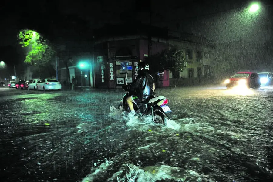 TEMPORAL. Las lluvias superaron los 200 milímetros en pocas horas.
