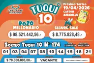 Tuqui 10: conocé los resultados del sorteo de este 12 de abril