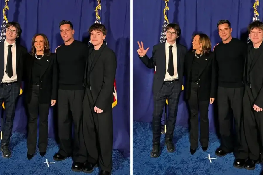 Matteo y Valentino, hijos mellizos de Ricky Martin junto a Kamala | Instagram