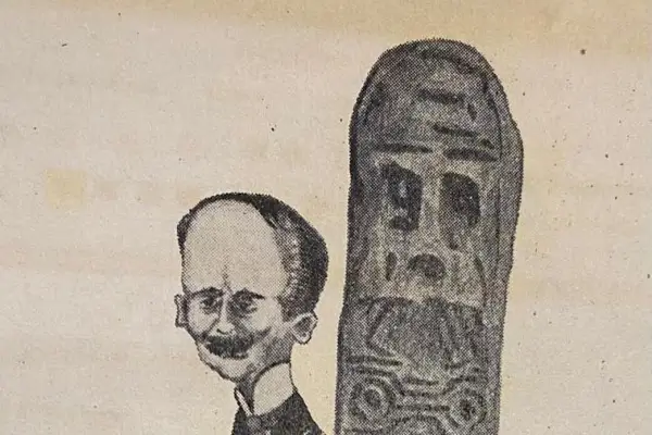Recuerdos fotográficos: el menhir Ambrosetti, eje de debates