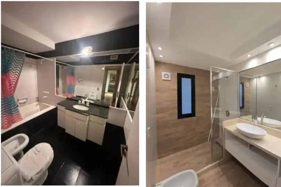 EL BAÑO. Antes y después de la reforma