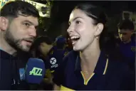 ¿Se besaron o no?: Nicolás Luaces y Daniela Iker revelaron qué pasó tras el partido de Boca