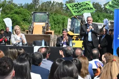 Jaldo y Chahla lanzaron obras por $1.400 millones para evitar inundaciones en la capital