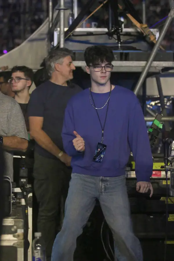 Los hijos de Ricky Martin lo acompañaron en su show 