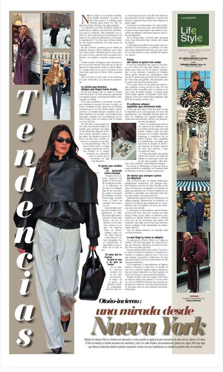 Tendencias otoño-invierno: una mirada desde Nueva York