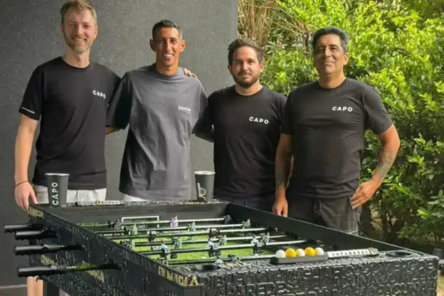 Ya llegó a Di María: el metegol argentino que apunta a facturar U$S200.000