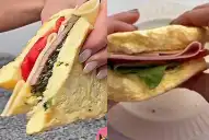 Pan de huevo: cómo preparar la base de un sándwich sin ningún tipo de harina