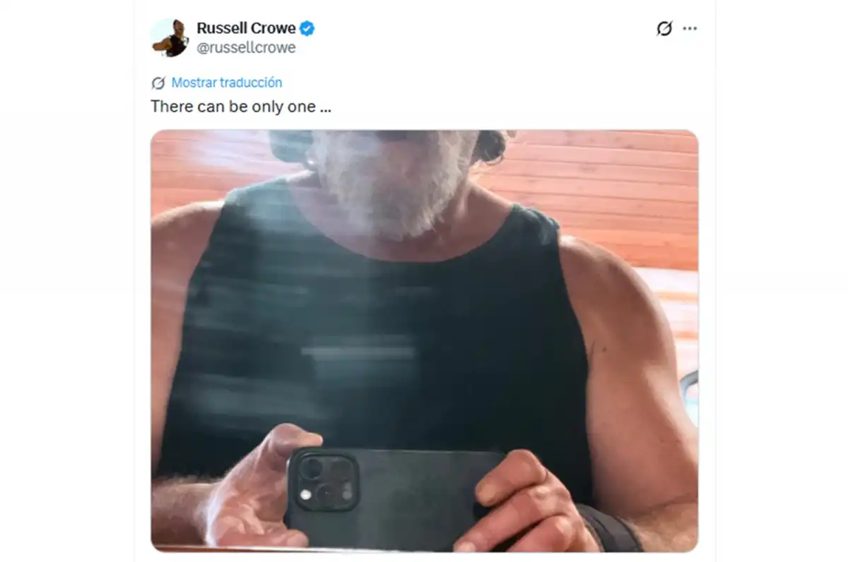 Russell Crowe muestra su cambio físico para Highlander, el esperado reboot de Los inmortales