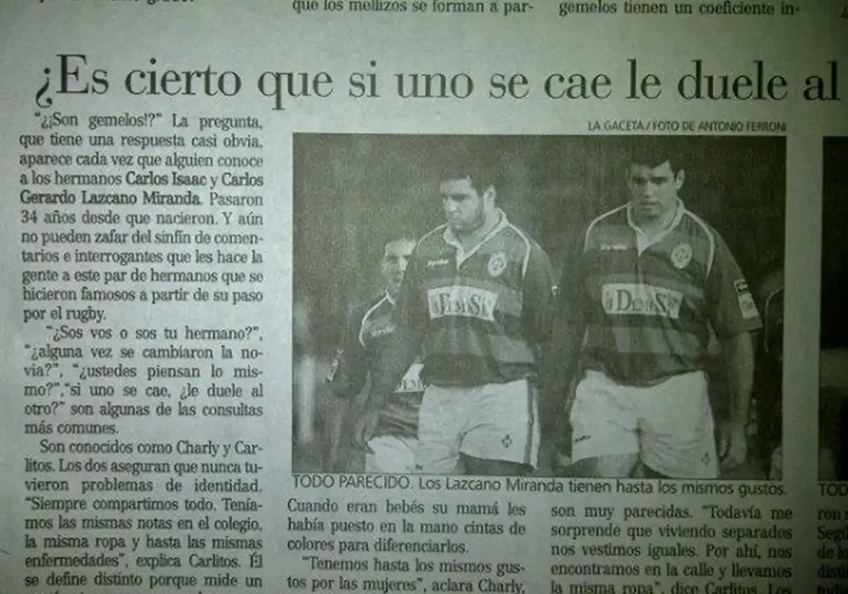 JUNTO A SU HERMANO. Gerardo jugó junto a su hermano Carlos Lazcano Miranda.