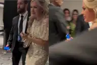 La reacción de la viuda de Charlie Kirk al ser evacuada por la amenaza en la cena con Trump