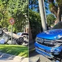 Impactante vuelco en avenida Aconquija: un auto terminó dado vuelta