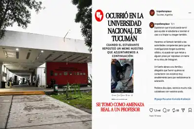Estudiante de Psicología detenido en Tucumán: la página del meme dio su versión y cuestionó la investigación