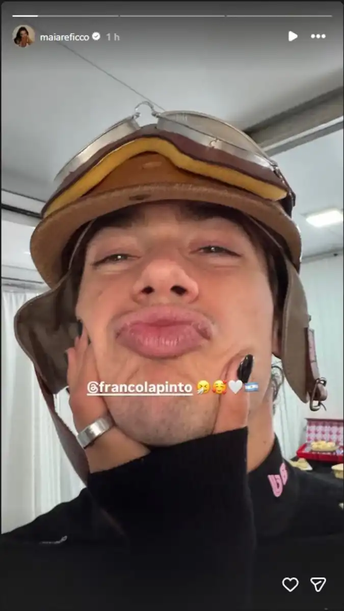 Ya no se ocultan: la tierna foto que confirma el noviazgo de Franco Colapinto y Maia Reficco