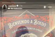 Regalo, ovación y mensaje: la noche especial de Neymar en el Nuevo Gasómetro