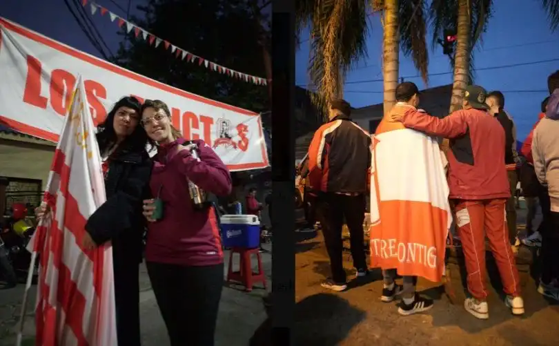 Los hinchas del Santo