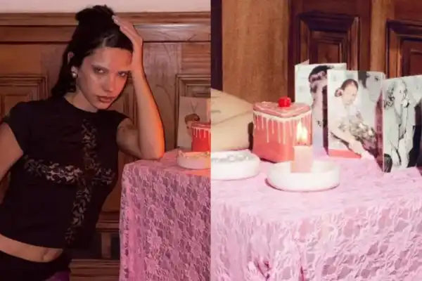 Polémica en las redes: Morena Echarri promocionó su nueva colección de ropa con un altar de Eva Perón