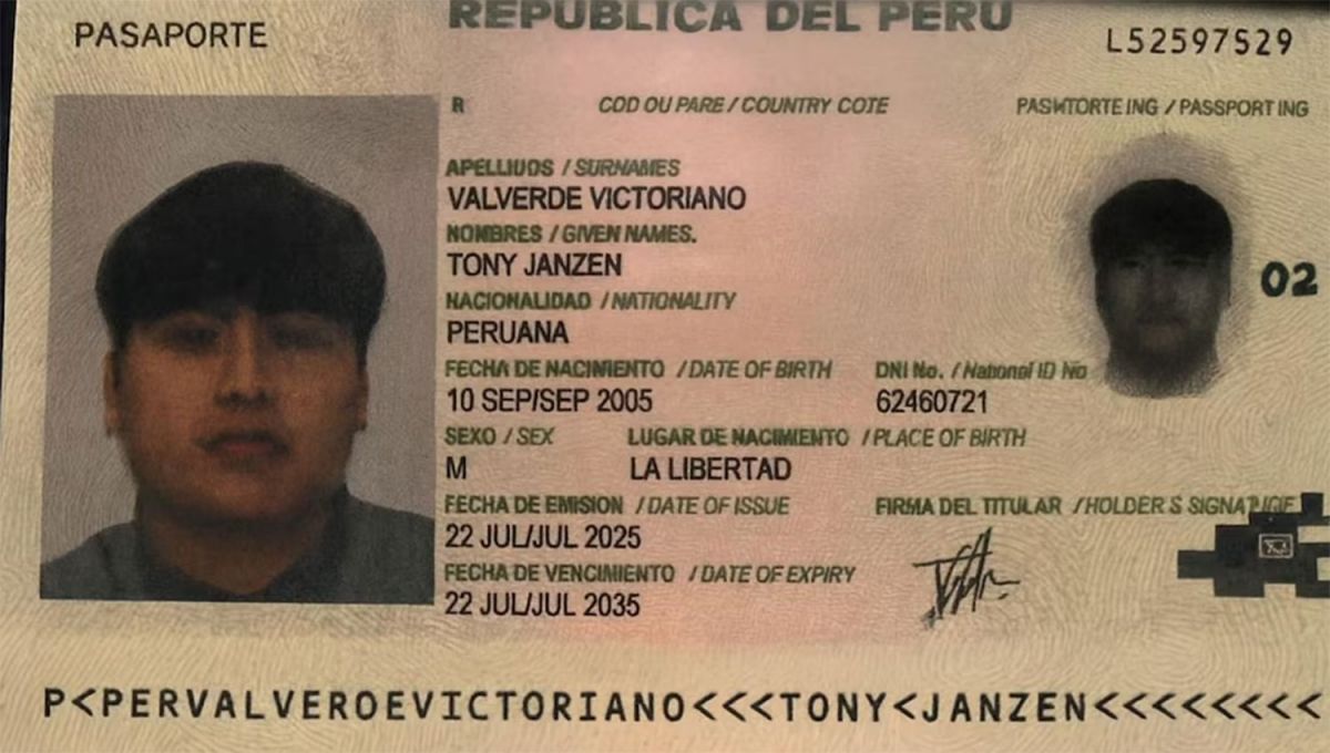 ESCAPE. Usando su pasaporte peruano, 