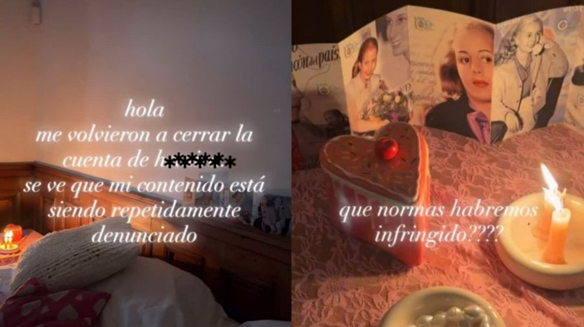 Polémica en las redes: Morena Echarri promocionó su nueva colección de ropa con un altar de Eva Perón
