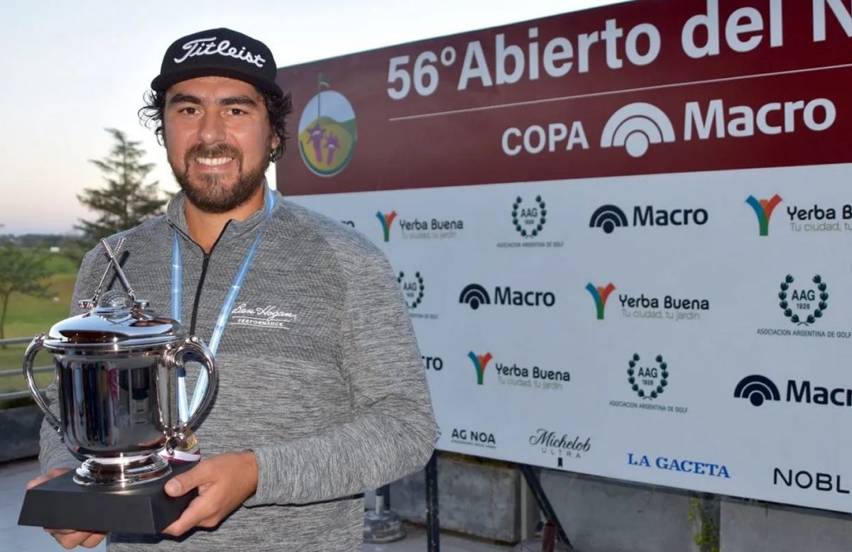 RECUERDO. Ledesma se consagró campeón del Abierto del Norte en 2023.