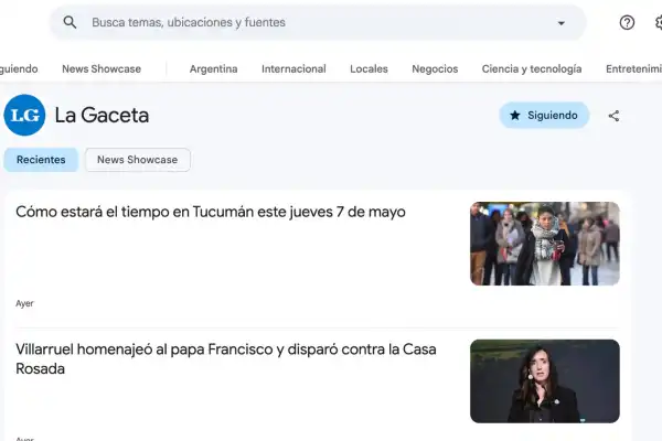 Google lanzó Fuentes Preferidas para la búsqueda de noticias: cómo hacer que LA GACETA aparezca primero en tus resultados