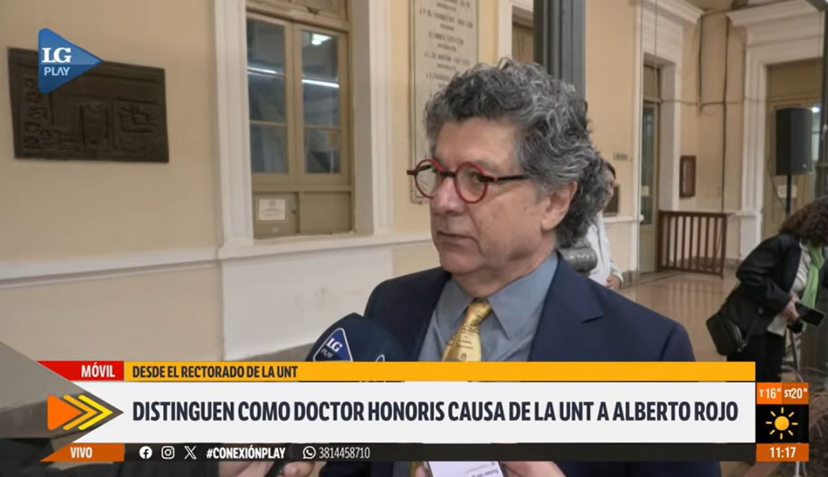 Alberto Rojo recibió el Doctorado Honoris Causa de la UNT y reivindicó el valor de la educación pública