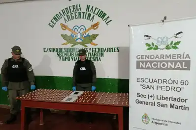 Dos hombres fueron detenidos tras ingerir 216 cápsulas de cocaína en un colectivo rumbo a Buenos Aires