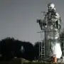 Misterio en Santiago del Estero por una enorme estatua de San La Muerte con luces en los ojos