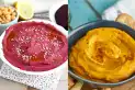 Remolacha y zanahoria: dos recetas de hummus para una picada saludable