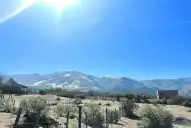 El día después de la nevada, el sol volvió a dominar la escena en Tafí del Valle