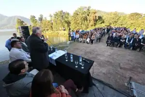 Con fondos propios, la Provincia completó la reparación de una represa clave de El Cadillal