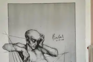 Un mural de Aurelio Salas vivió “escondido” durante 38 años en una casa de Las Estancias