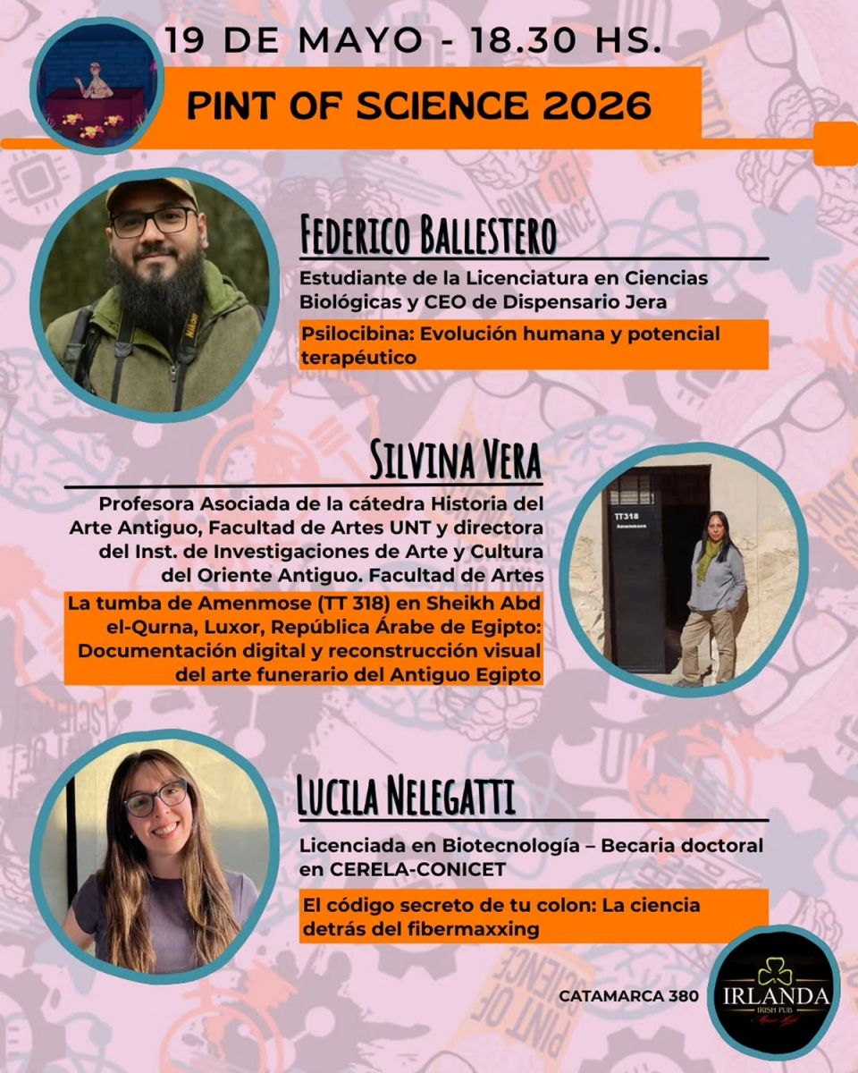 PINT OF SCIENCE. El evento reunirá a investigadores, docentes y especialistas en Bar Irlanda.
