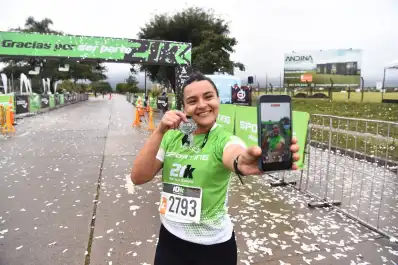 Grabó cada kilómetro de los 21k Yerba Buena para demostrar que una enfermedad no la limita