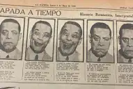 Recuerdos fotográficos: 1936. El cómico Luis Arata ilustra un poema satírico en LA GACETA