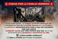 Un incendio destruyó una vivienda en Los Nogales y dejó una víctima mortal