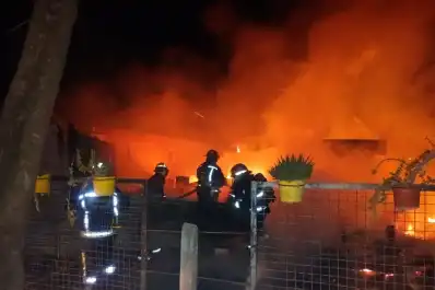 Un incendio destruyó una vivienda en Los Nogales y dejó una víctima mortal