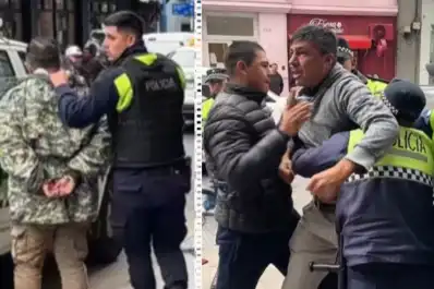 Disparo en pleno microcentro: un roce entre una bicicleta y un auto terminó con un hombre baleado