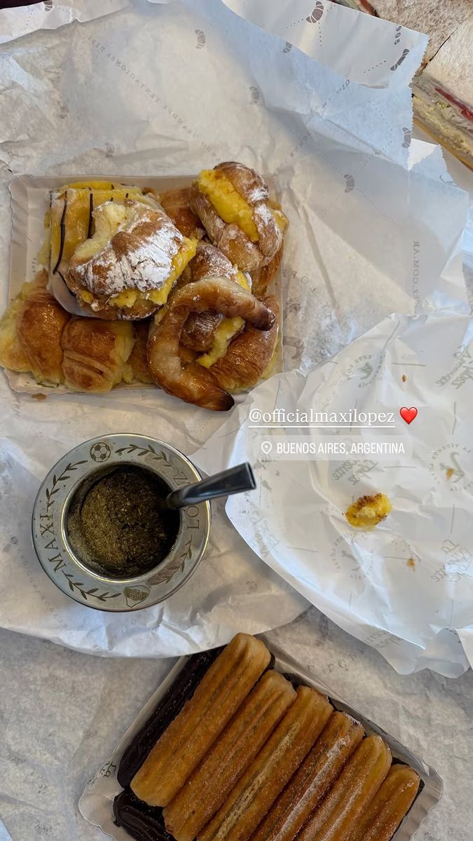 Daniela Christiansson mostró unos de sus primers desayunos en Argentino