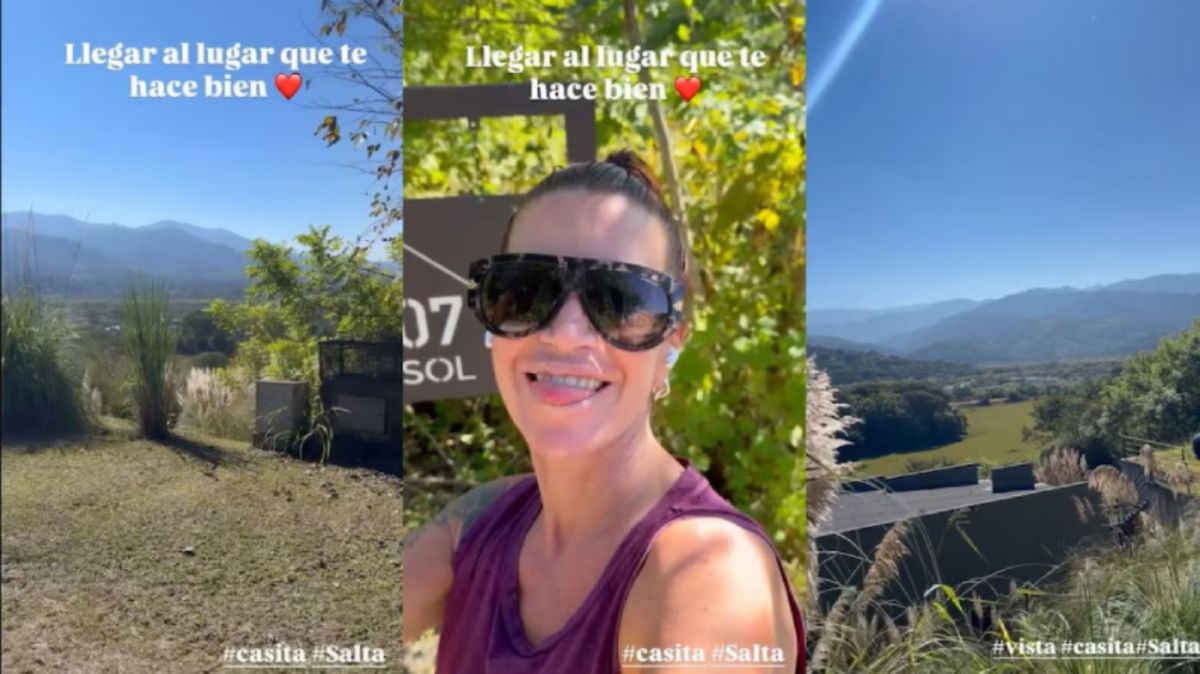 Así es el refugio de Florencia Peña en Salta: montañas, tranquilidad y una vista impactante