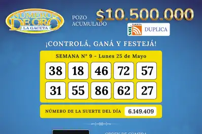 Los Números de Oro de LA GACETA del 25 de mayo de 2026