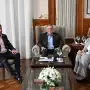 Jaldo y Acevedo visitan a Chahla en la Municipalidad de la capital