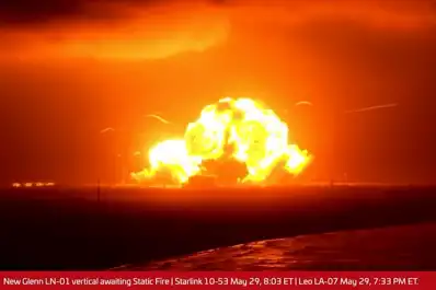 Alerta en EE.UU: advierten riesgos para la salud tras la explosión del cohete de Blue Origin