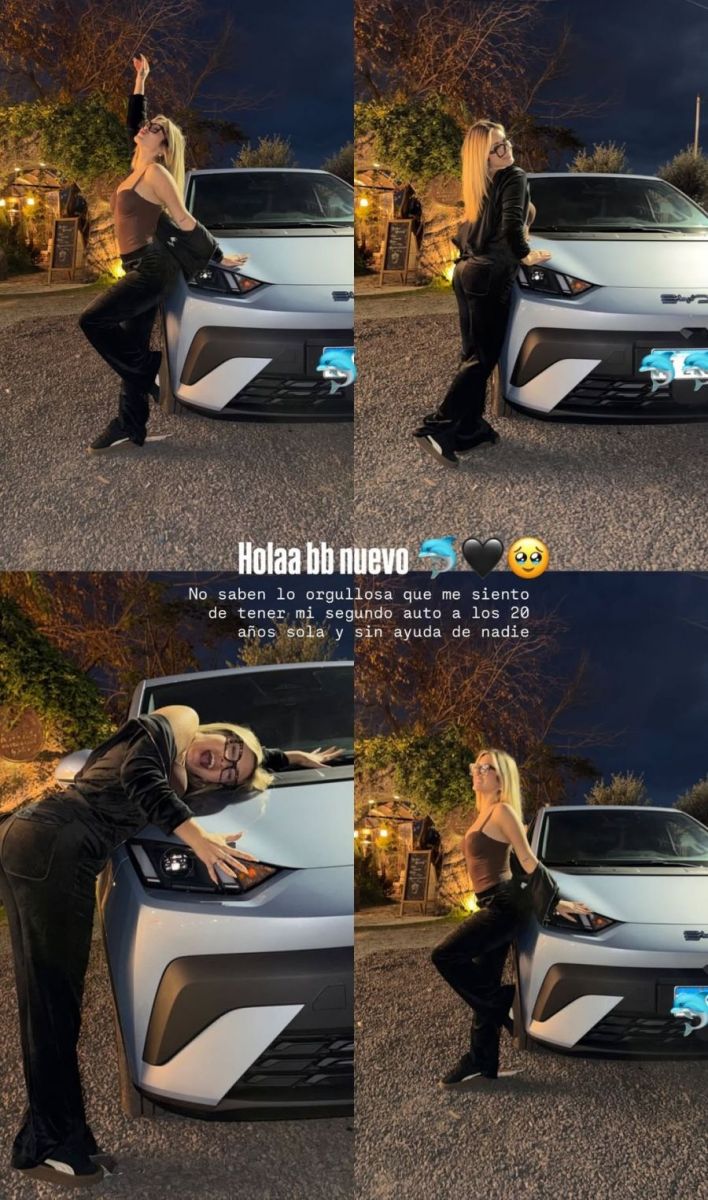 Cuánto cuesta el nuevo auto de lujo que se compró Lola Poggio a sus 20 años