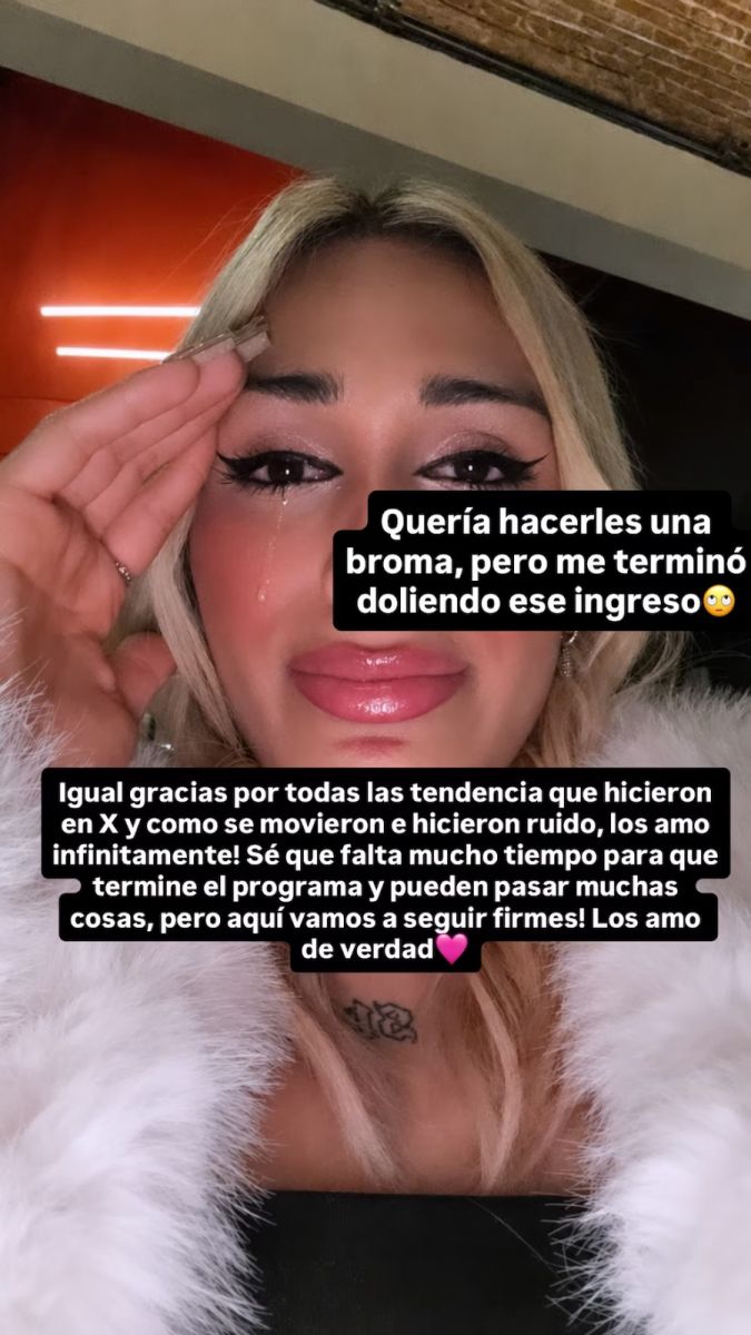 El llanto de Danelik tras quedar afuera de Gran Hermano: Tengo un nudo en la garganta