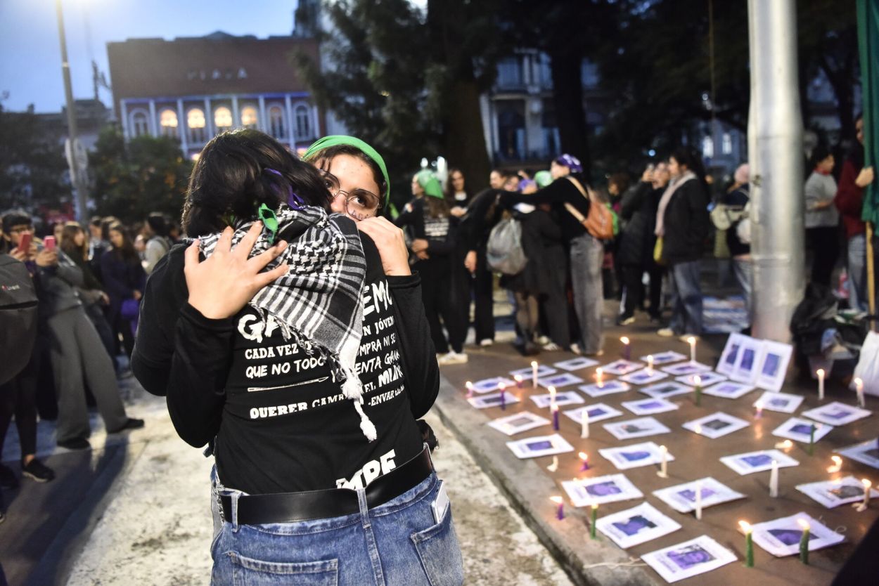 CONMOVIDAS. Las asistentes recordaron a las víctimas de femicidio.