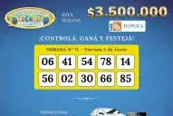 Los Números de Oro de LA GACETA del 5 de junio de 2026