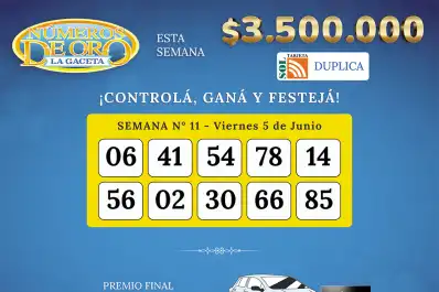 Los Números de Oro de LA GACETA del 5 de junio de 2026