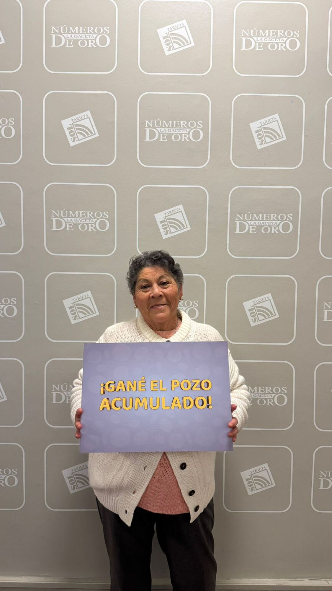 NORMA CHACANA. La jubilada de Capital ganó por primera vez en los Números de Oro.